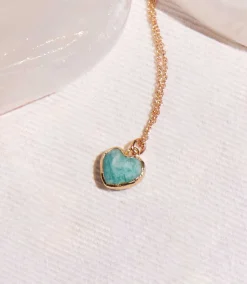 Amazonite Heart Necklace