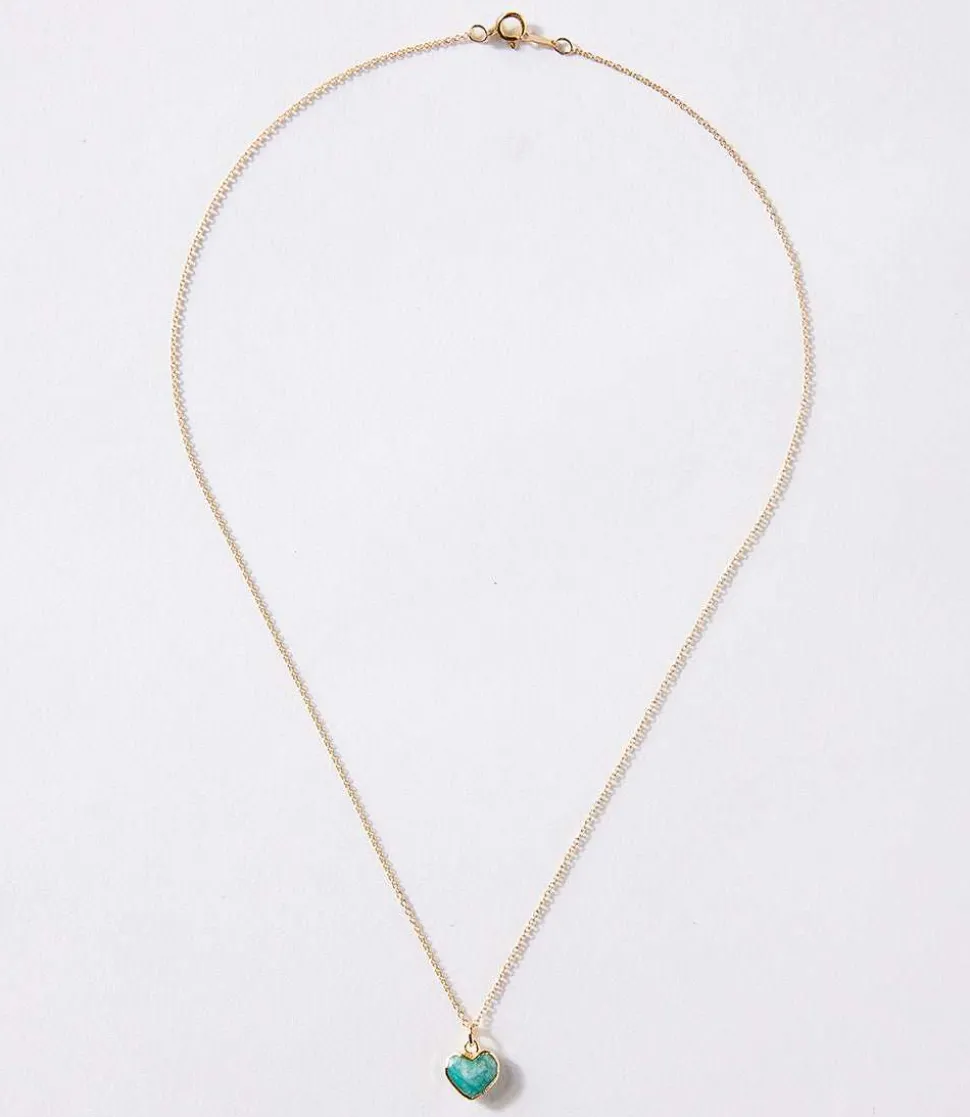 Amazonite Heart Necklace