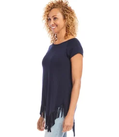Angled Fringe Top