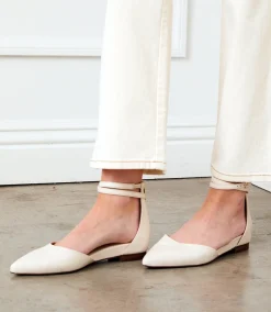 Ankle Strap Pointed Toe Flats