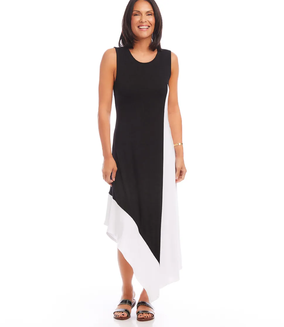 Asymmetric Colorblock Dress