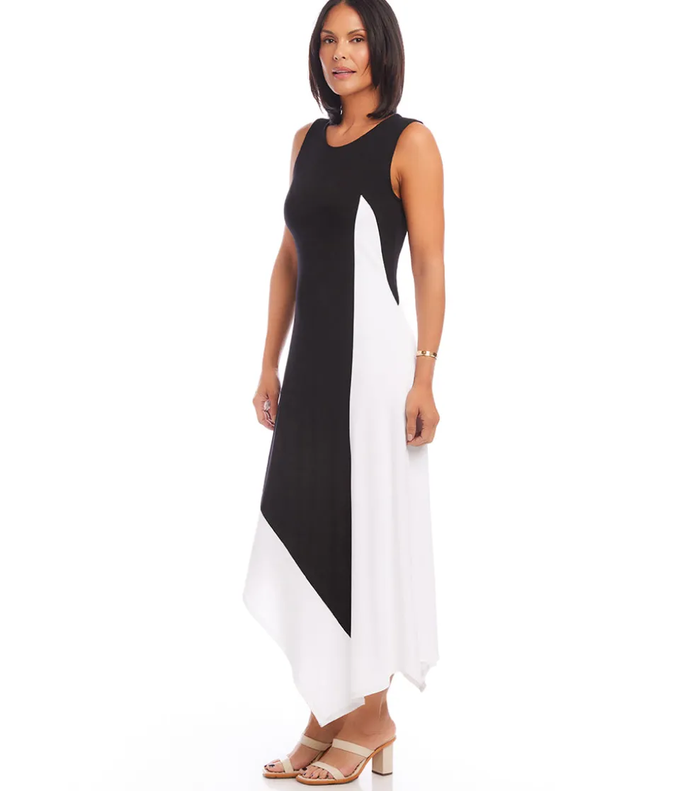 Asymmetric Colorblock Dress