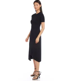 Asymmetric Front Slit Dress