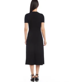 Asymmetric Front Slit Dress
