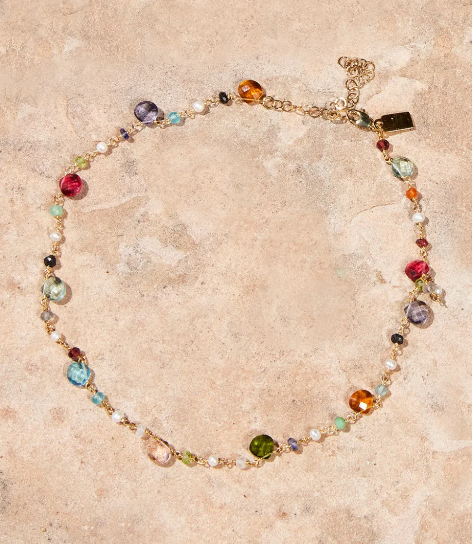 Beaded Gemstone Necklace