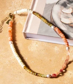 Beaded Gemstone Necklace