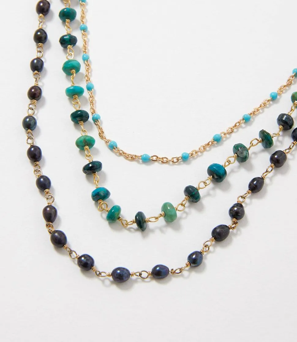 Beaded Multi Strand Necklace