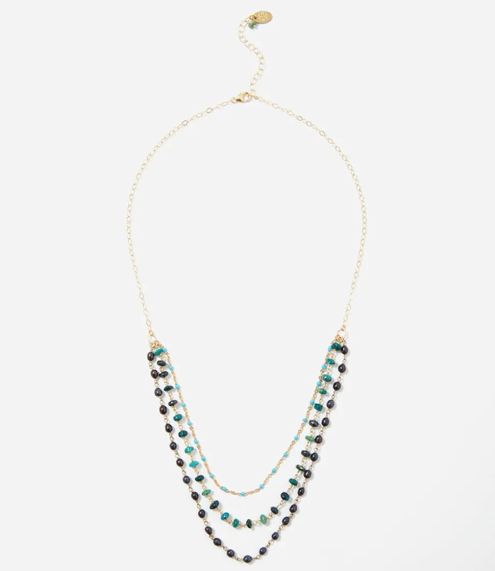Beaded Multi Strand Necklace