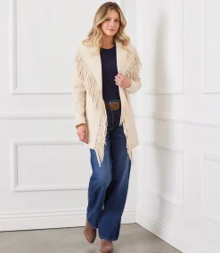 Belted Fringe Jacket