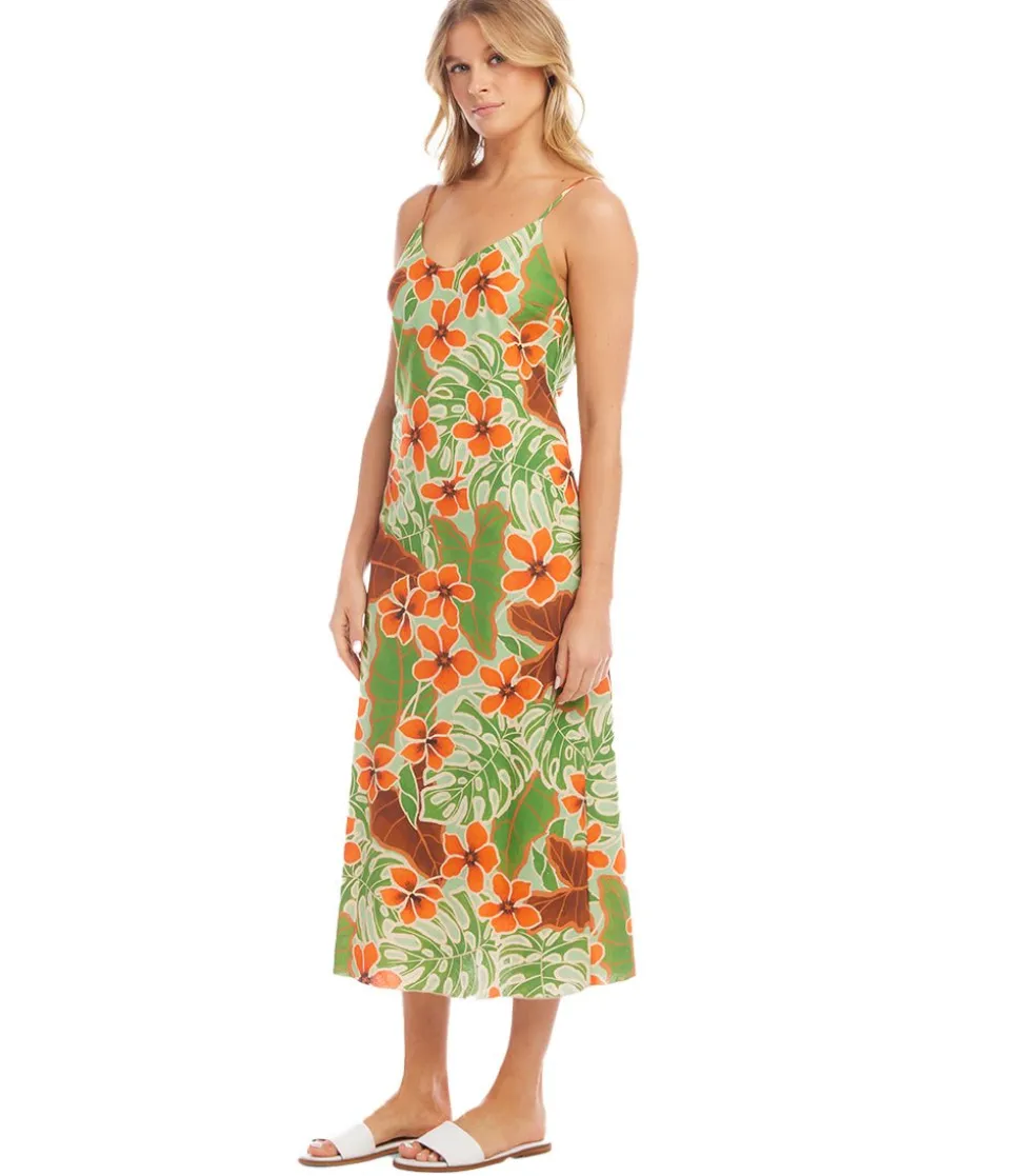 Bias Cut Midi Dress