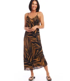 Bias Cut Midi Dress
