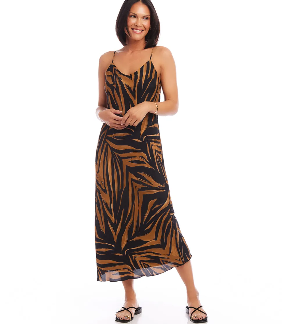 Bias Cut Midi Dress