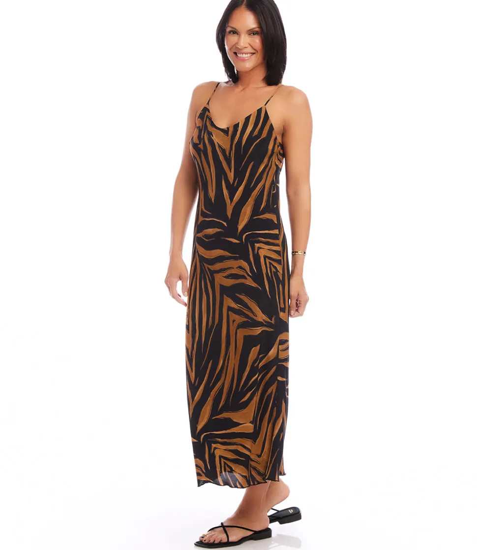 Bias Cut Midi Dress