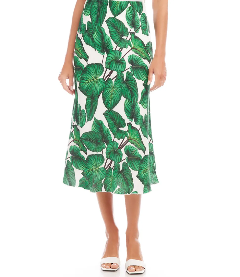 Bias Cut Midi Skirt