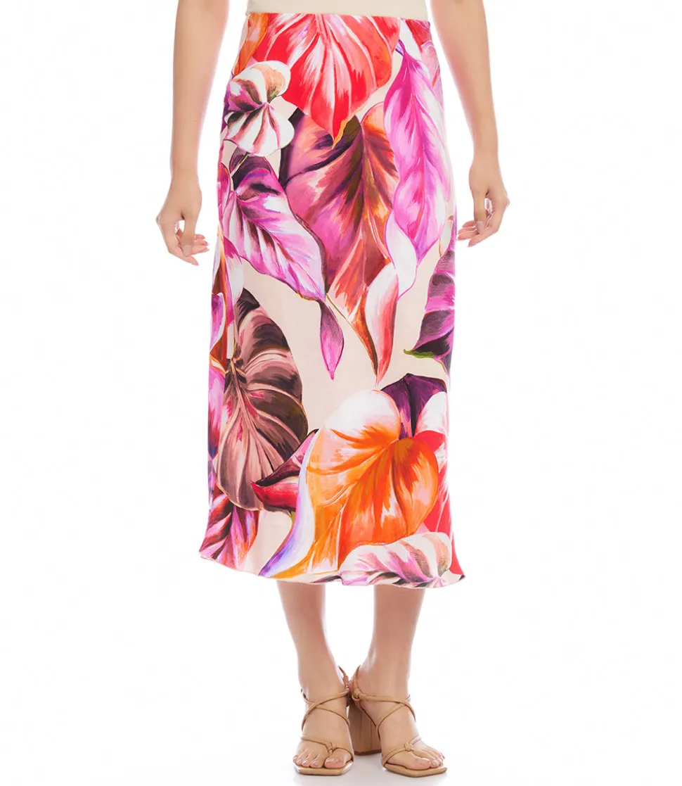 Bias Cut Midi Skirt