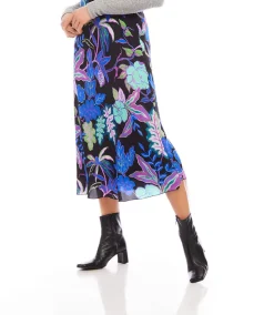 Bias Cut Midi Skirt