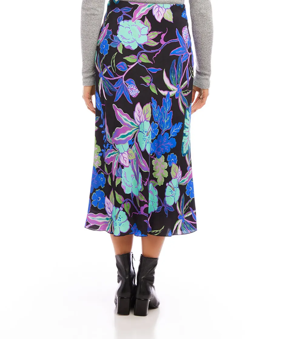 Bias Cut Midi Skirt