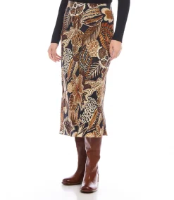 Bias Cut Midi Skirt