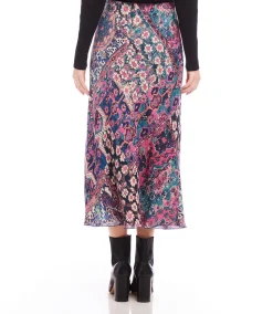 Bias Cut Midi Skirt