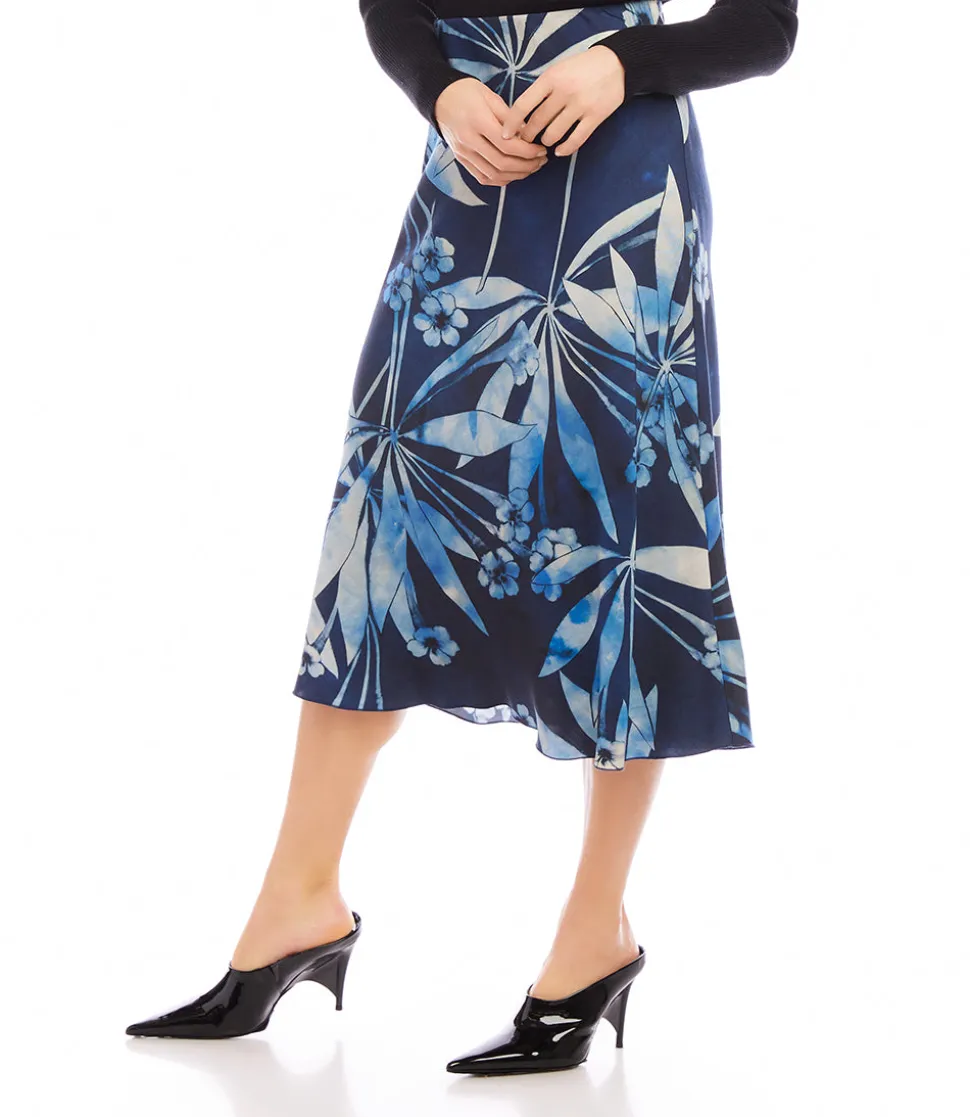 Bias Cut Midi Skirt