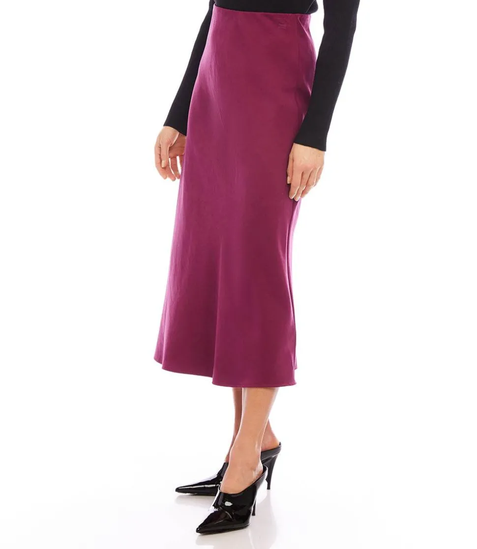 Bias Cut Midi Skirt