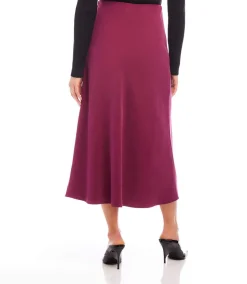 Bias Cut Midi Skirt
