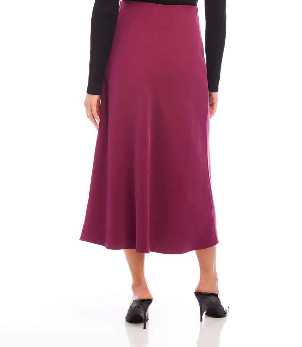 Bias Cut Midi Skirt