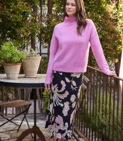 Bias Cut Midi Skirt