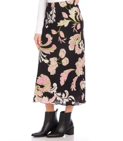 Bias Cut Midi Skirt