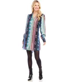 Blouson Sleeve Shirtdress