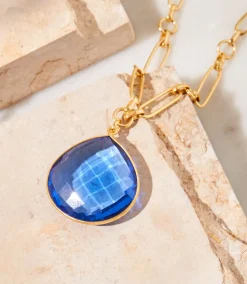Blue Tanzanite Pendant Necklace