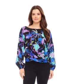 Boatneck Drape Top