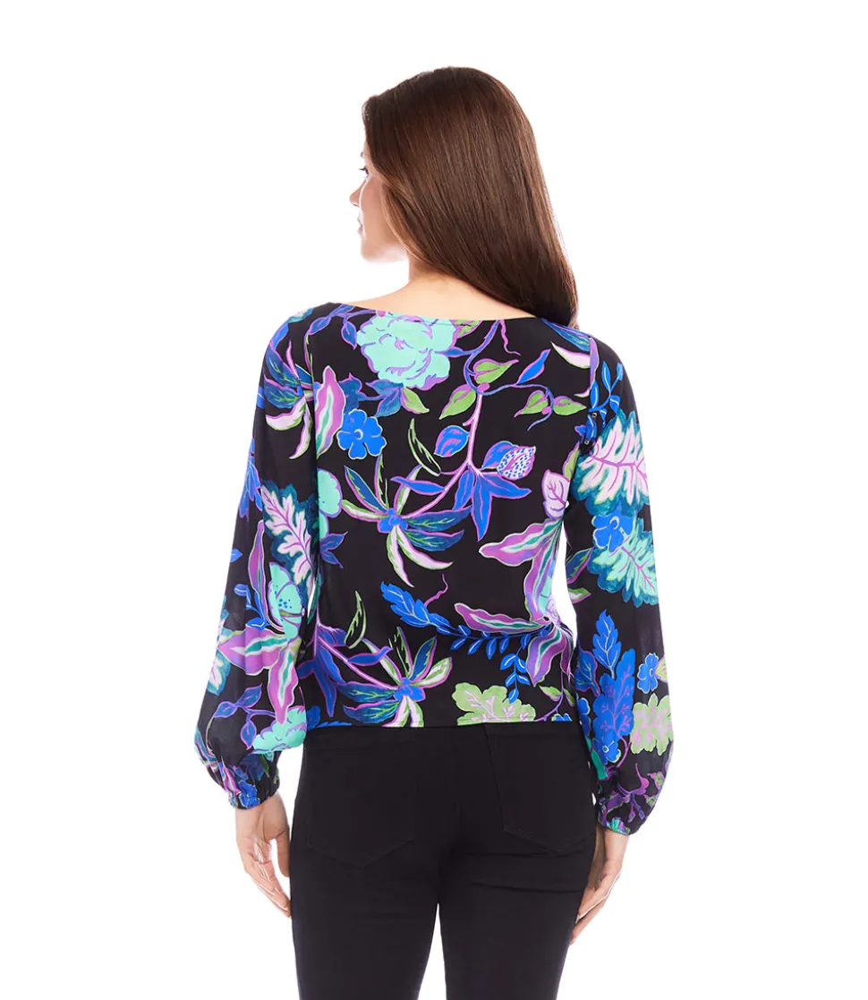 Boatneck Drape Top