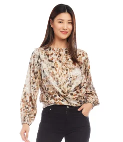 Boatneck Drape Top