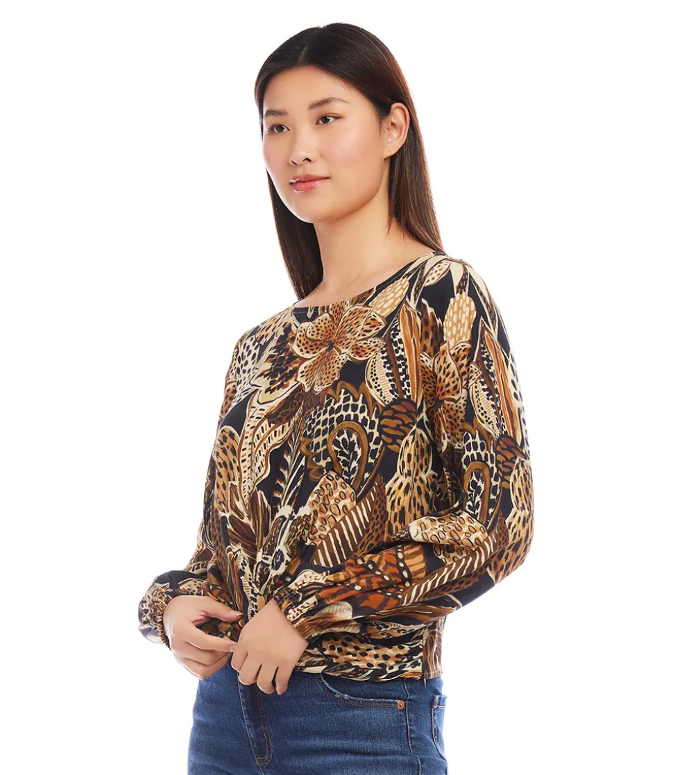 Boatneck Drape Top
