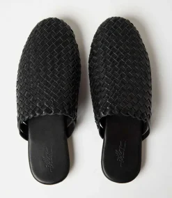 Braided Leather Mules