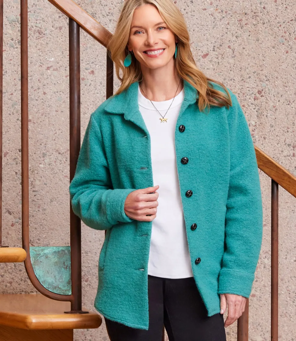 Brushed Shirt Jacket
