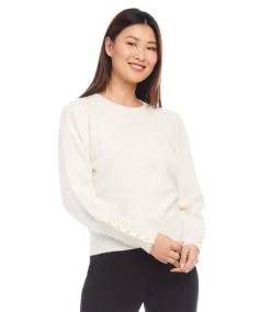 Button Sleeve Sweater
