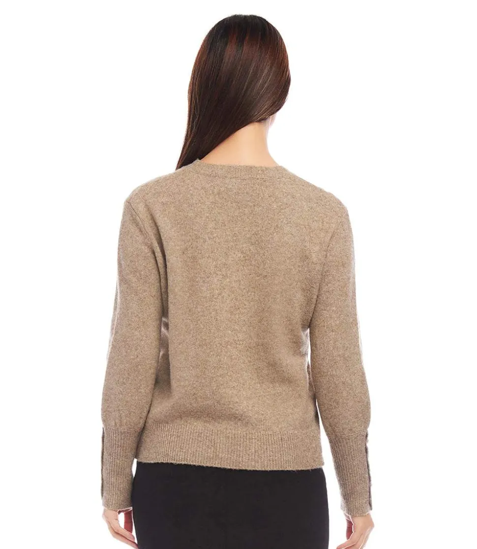 Button Sleeve Sweater
