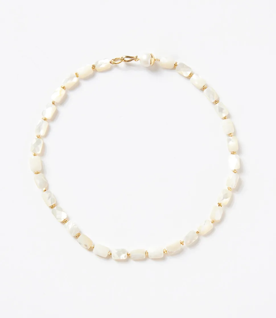 Chan Luu Beaded Mother Of Pearl Necklace