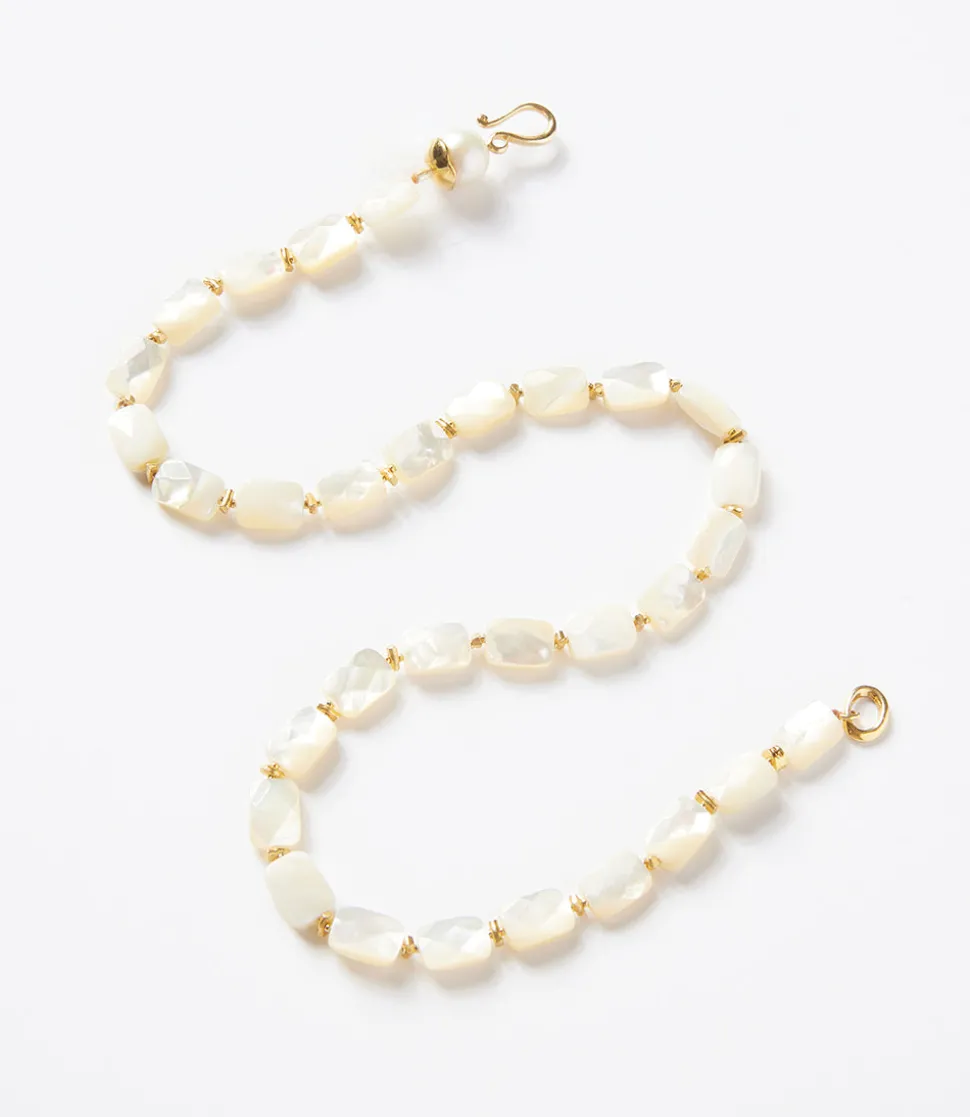 Chan Luu Beaded Mother Of Pearl Necklace