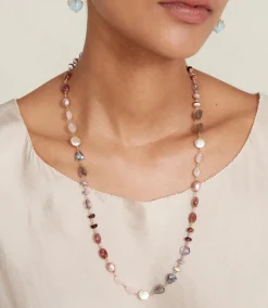 Chan Luu Gemstone And Pearl Necklace