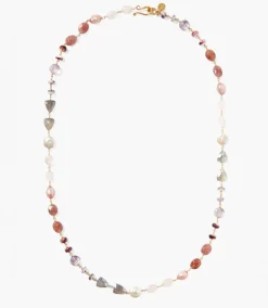 Chan Luu Gemstone And Pearl Necklace