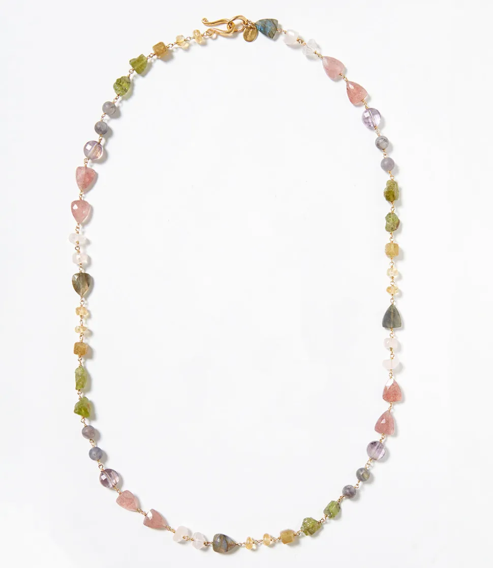 Chan Luu Gemstone And Pearl Necklace