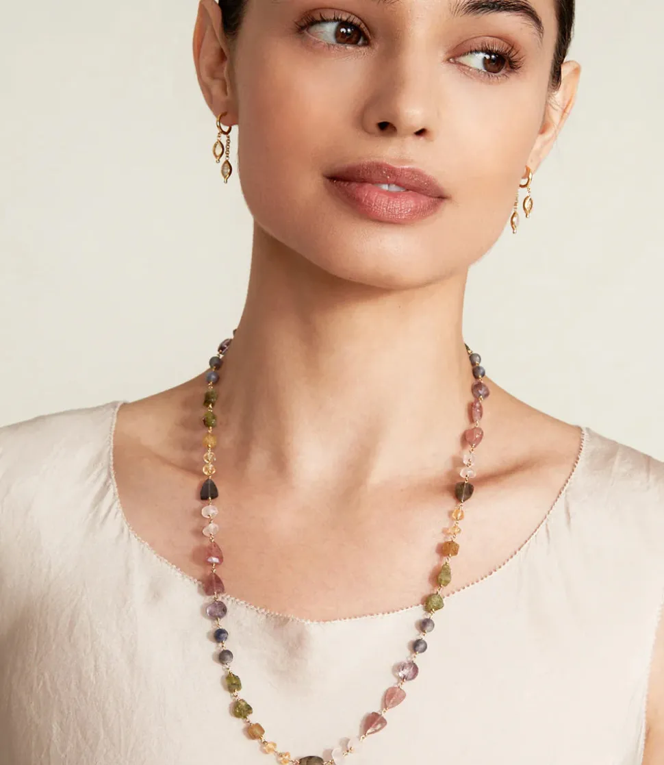 Chan Luu Gemstone And Pearl Necklace