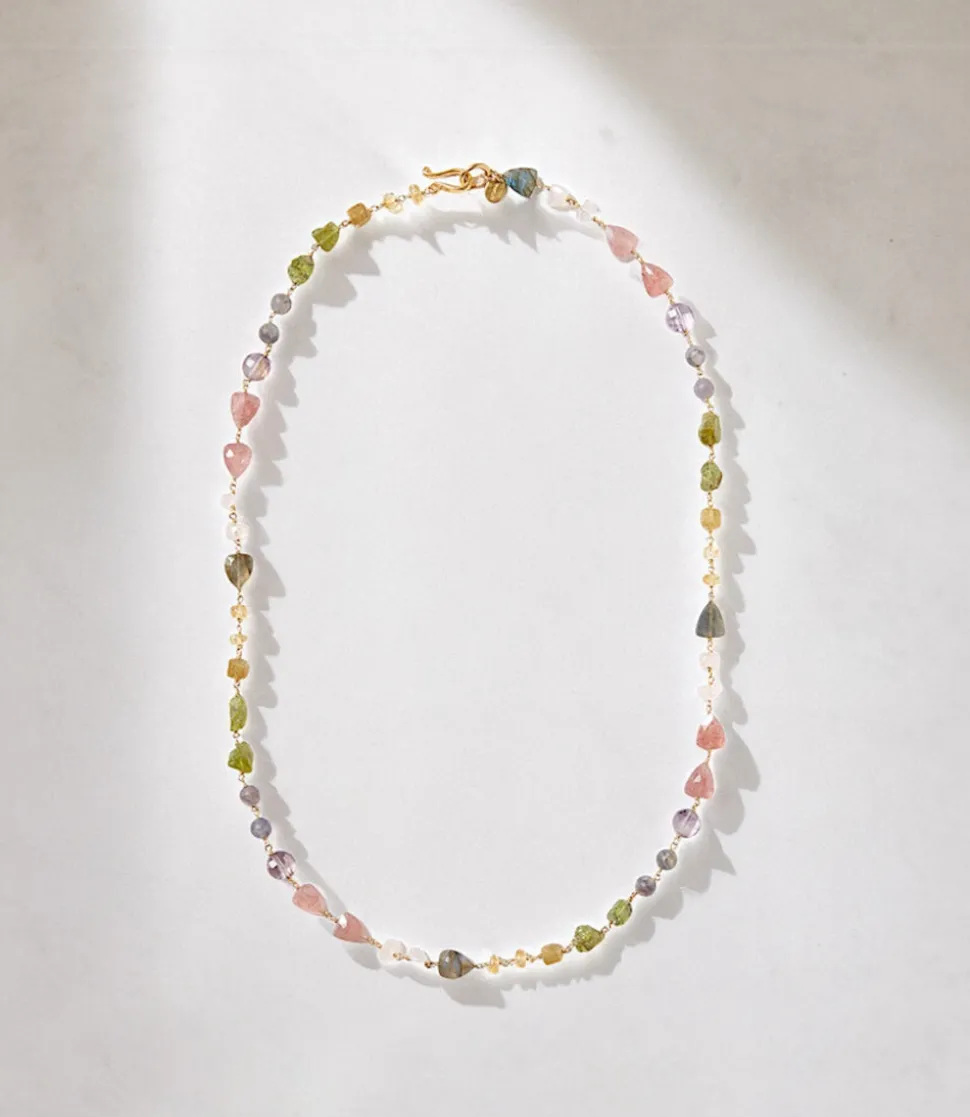Chan Luu Gemstone And Pearl Necklace