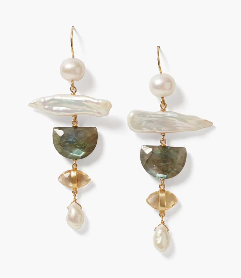 Chan Luu Organic Gemstone Earrings