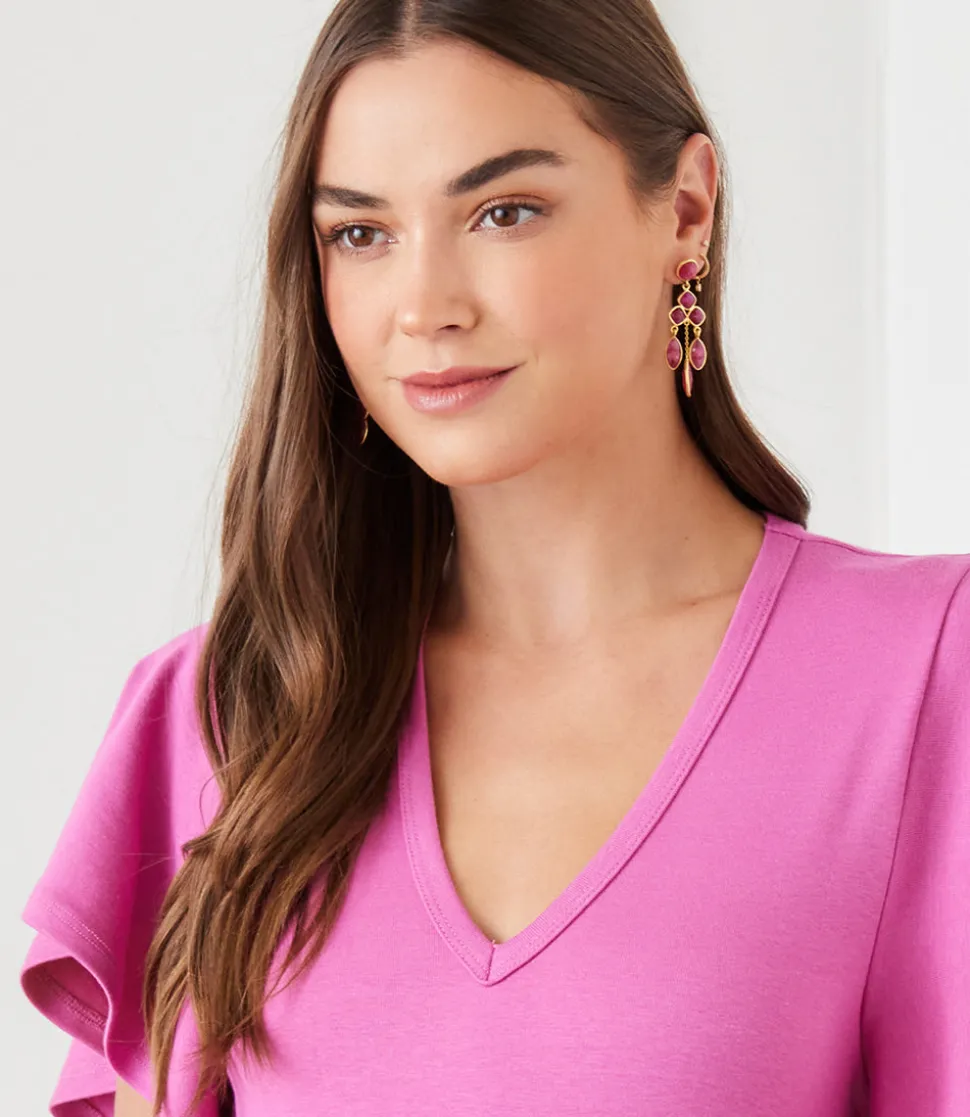 Chandelier Gemstone Earrings
