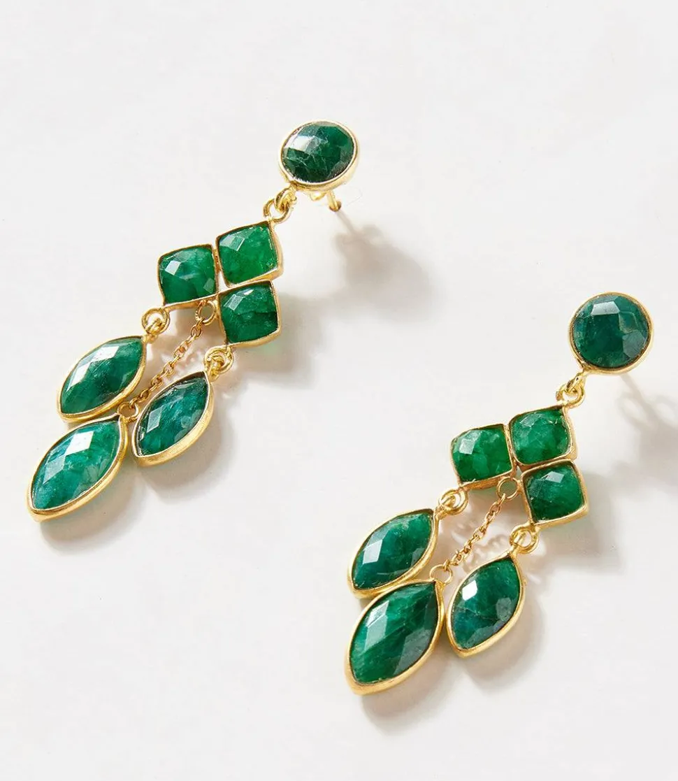 Chandelier Gemstone Earrings