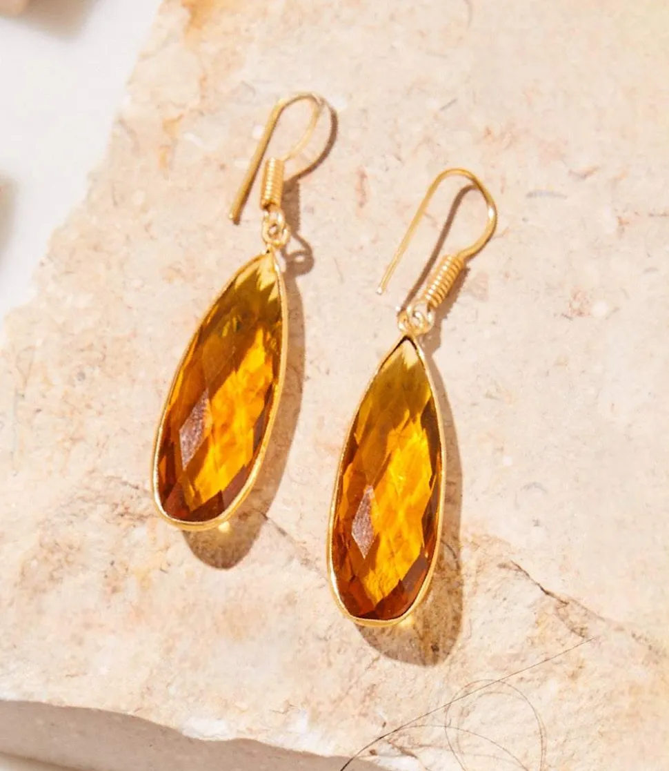 Citrine Quartz Earrings
